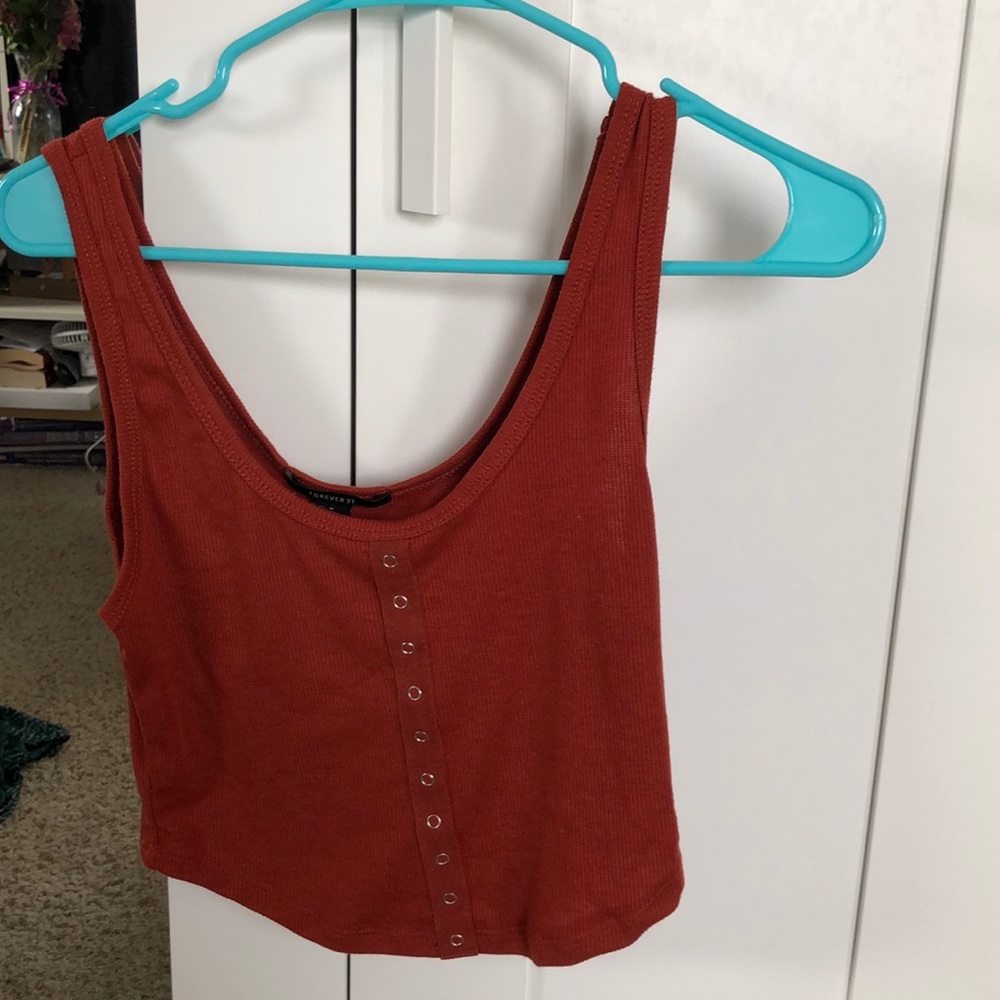 Rustic orange tank